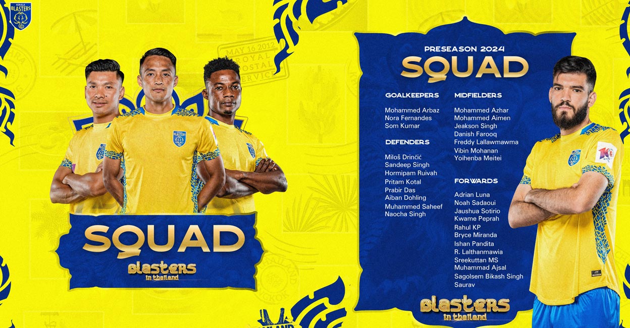Kerala Blasters in Thailand for pre-season camp The first set of players arrived early in the morning with more arrivals expected later in the week. Photo: Special Arrangement