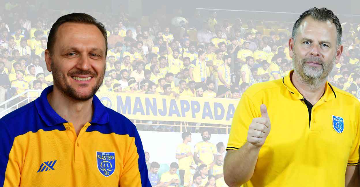 Mikael Stahre (right) took over the reins from Kerala Blasters' fan favourite Ivan Vukomanovic. Photos: Manorama/special arrangement