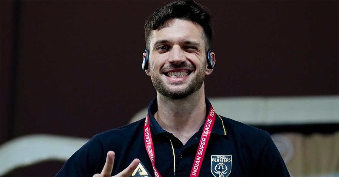 Jesus Jimenez will lead Kerala Blasters' attack against East Bengal. Photo: KBFC