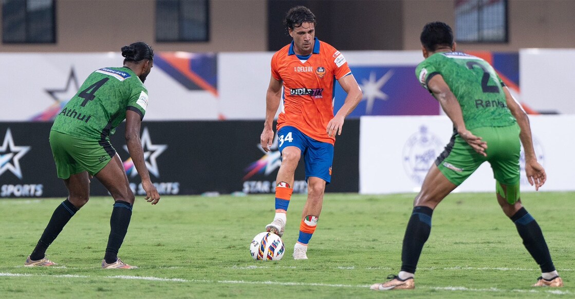 FC Goa’s Iker Guarrotxena in action against Gokulam Kerala during the Super Cup. Photo: AIFF