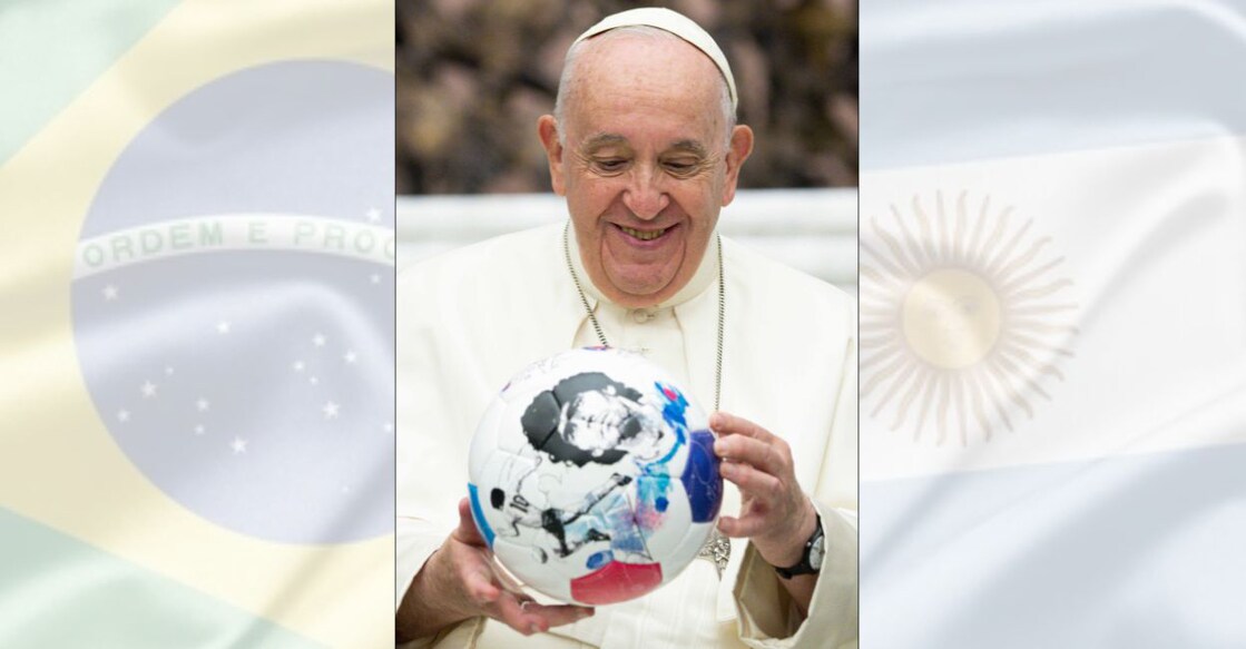 Pope Francis was an ardent football fan. File photo: AFP
