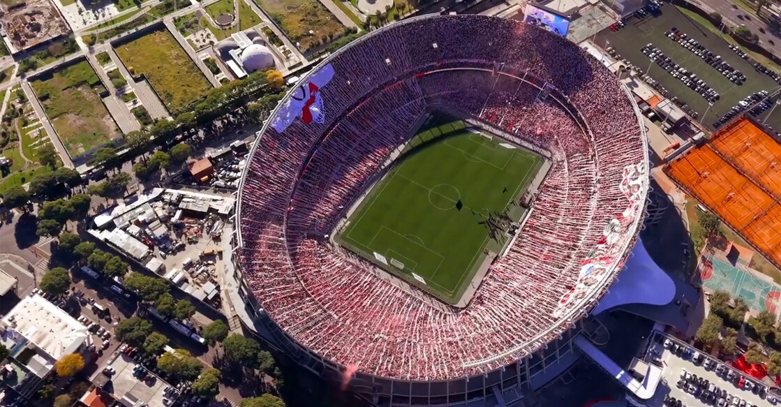 The Mas Monumental was packed with 85,018 fans for the ‘Superclasico’. Photo: Screengrab/X@RiverPlate