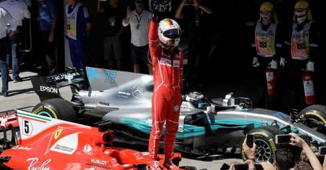 Formula One: Vettel wins as Hamilton roars back to fourth