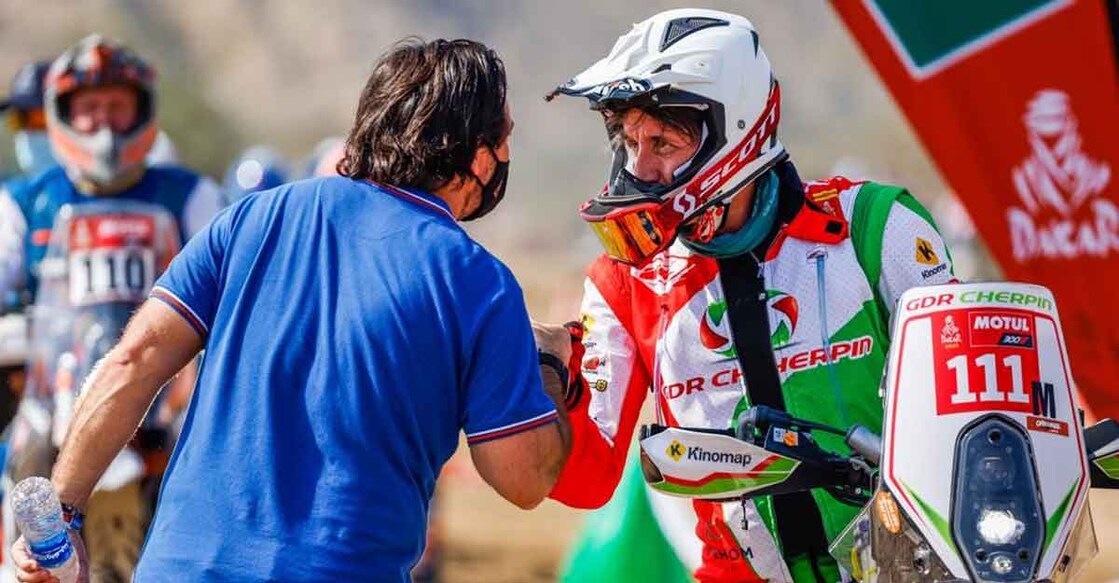 Pierre Cherpin was found unconscious after the crash. Photo: AFP