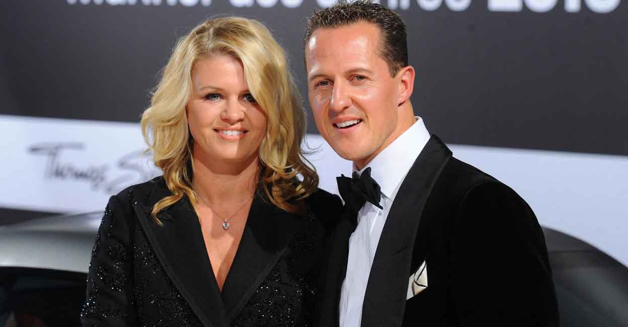 Michael Schumacher with his wife Corinna