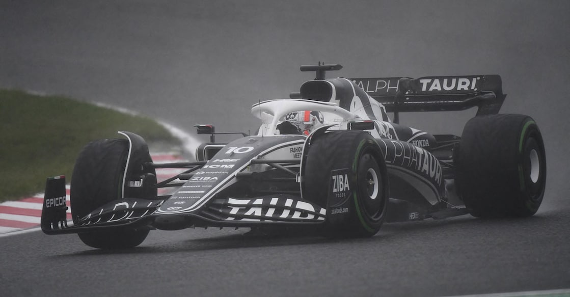 Pierre Gasly races in the Japanese Grand Prix at Suzuka. Photo: AFP/Toshifumi Kitamura