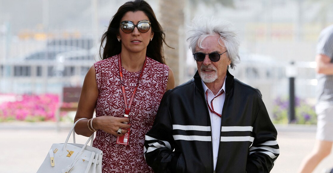 Bernie Ecclestone and wife Fabiana Flosi. File photo: Reuters/Hamad I Mohammed