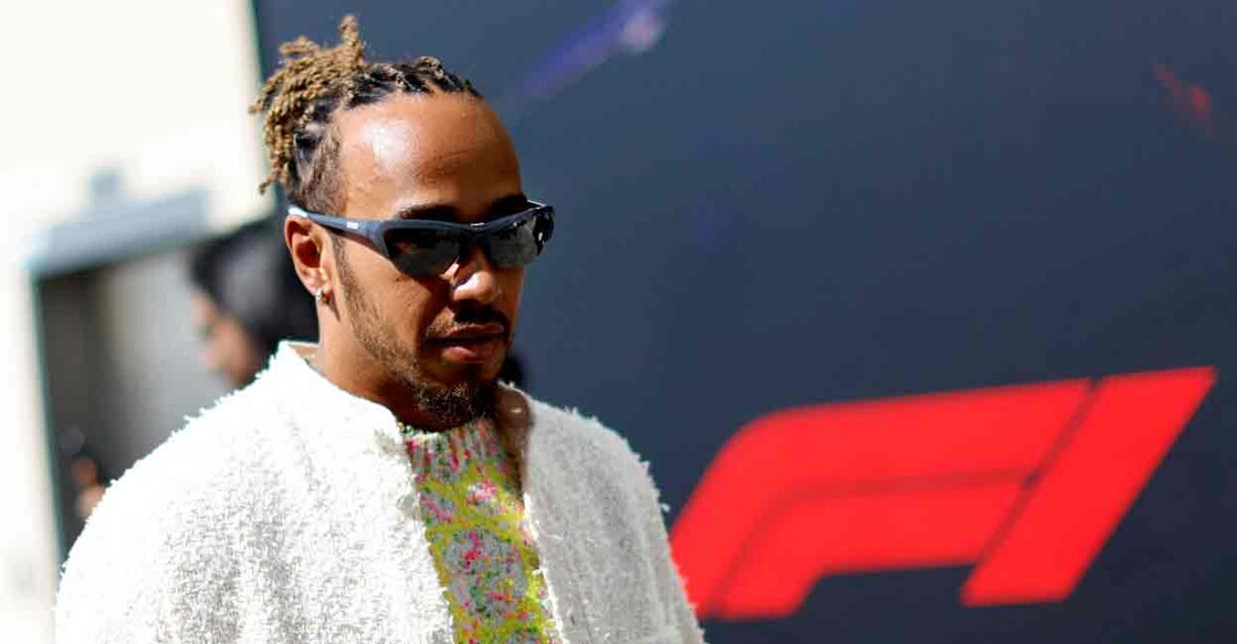 Mercedes' Lewis Hamilton before the race at Formula One F1 - Abu Dhabi Grand Prix - Yas Marina Circuit, Abu Dhabi, United Arab Emirates  on November 26, 2023.  File Photo: REUTERS/Hamad I Mohammed
