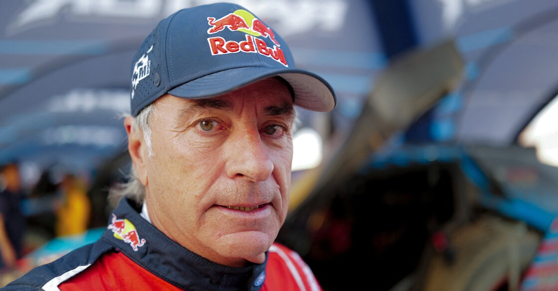 Dakar Rally 'Grandfather' who test drove Ferrari flips his Ford in