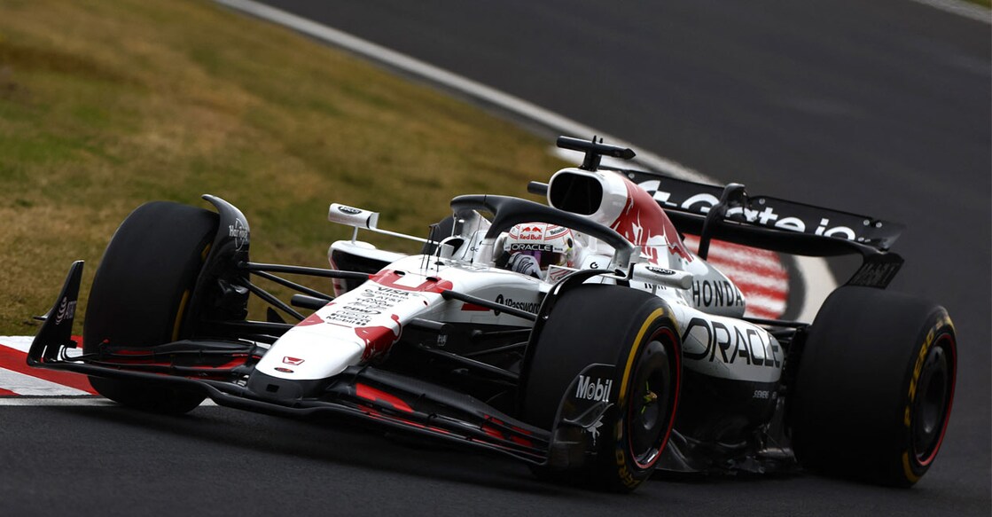 Red Bull's Max Verstappen in action during the race REUTERS/Issei Kato