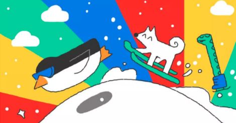 Google doodle celebrates PyeongChang Winter Olympics