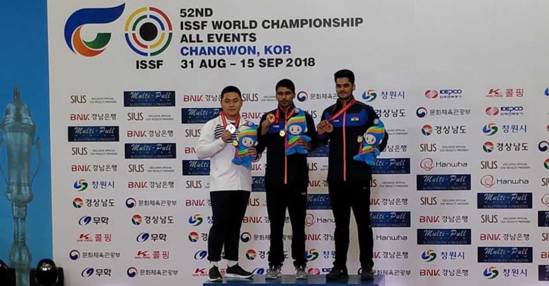 Saurabh Chaudhary smashes junior record for gold at World C'ships