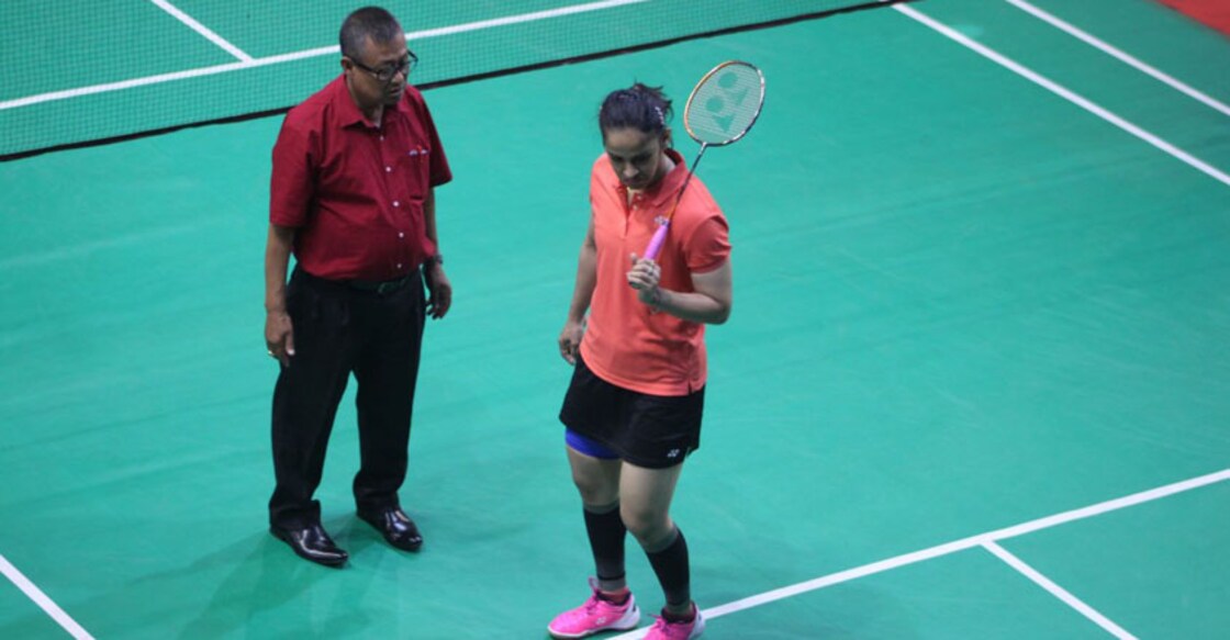 Saina Nehwal refuses to play at Nationals due to uneven surface, match rescheduled Saina Nehwal refuses to play at Nationals due to uneven surface, match rescheduled