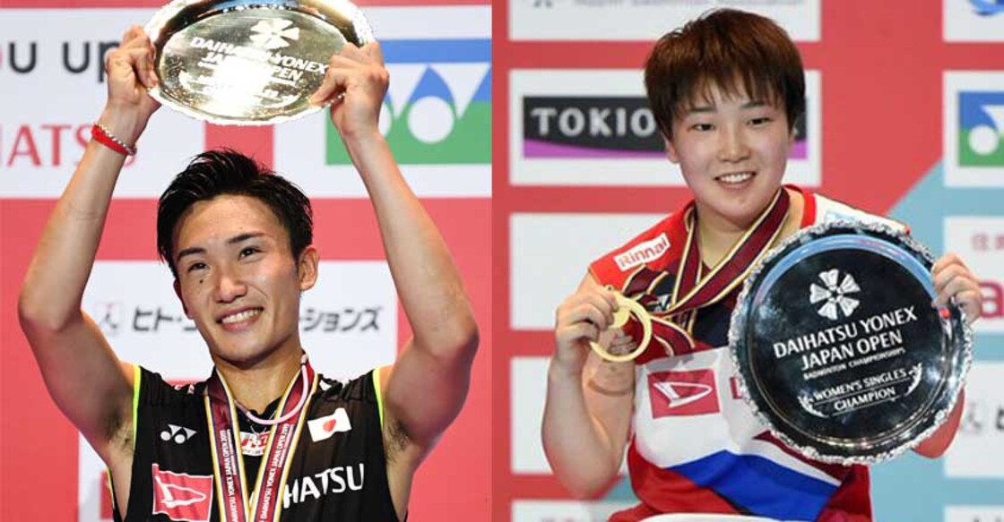 Momota, Yamaguchi seal historic triumphs at Japan Open