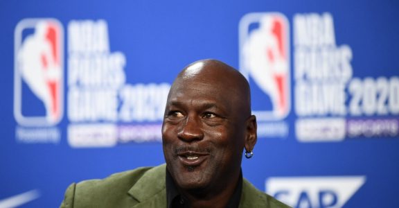 Michael Jordan's game-worn sneakers set new record, selling for $615,000