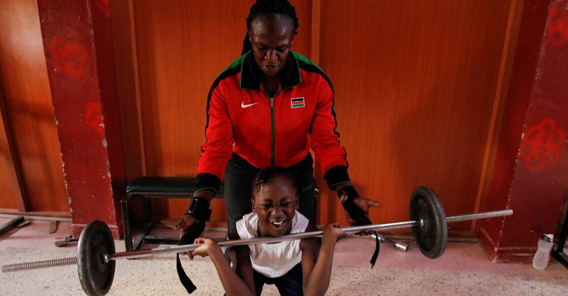 Kenyan weightlifting Olympian trains daughter and granddaughter