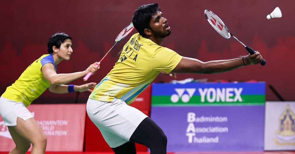 Ashwini Ponnappa and Satwiksairaj Rankireddy lost in the semifinals. Photo: AFP