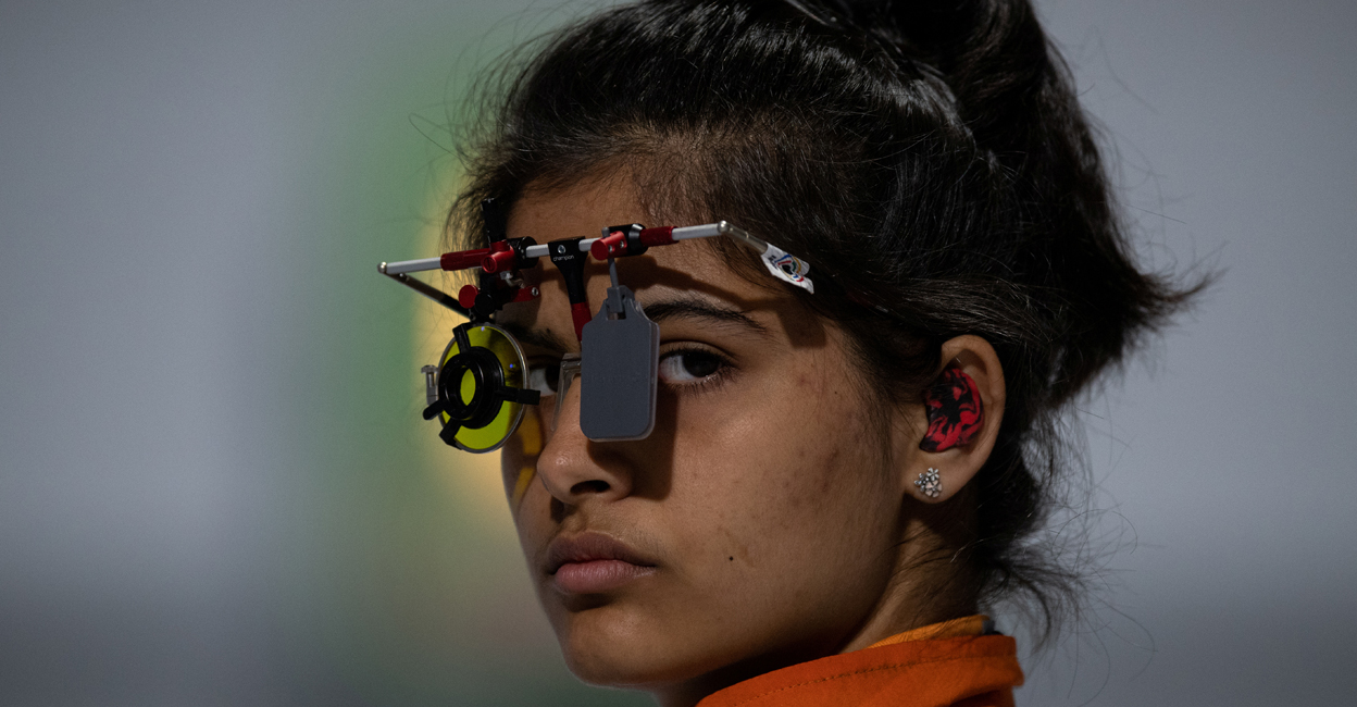 Youth Olympic gold medallist, Manu Bhaker, finished 12th in women's 10m air pistol event in Tokyo 2020. Photo: Reuters