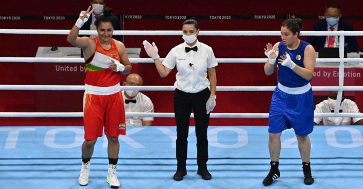 Pooja Rani punches her way to quarterfinals on Olympic debut