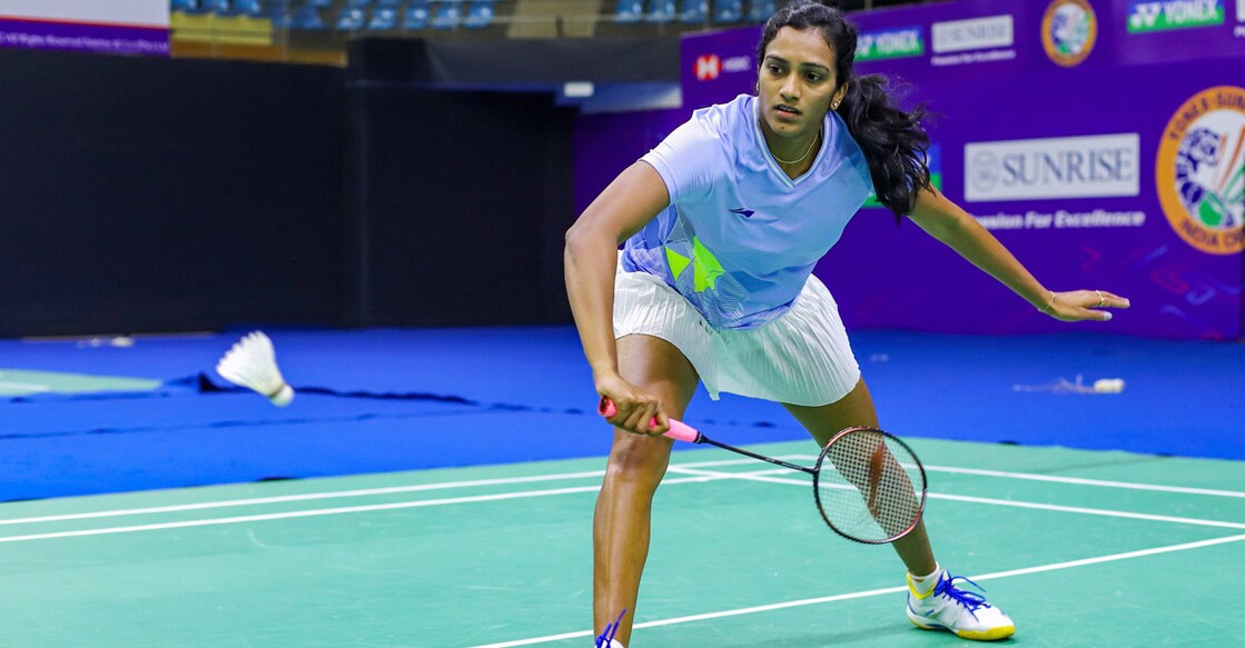Top seed P V Sindhu sailed into the second round. File photo: PTI