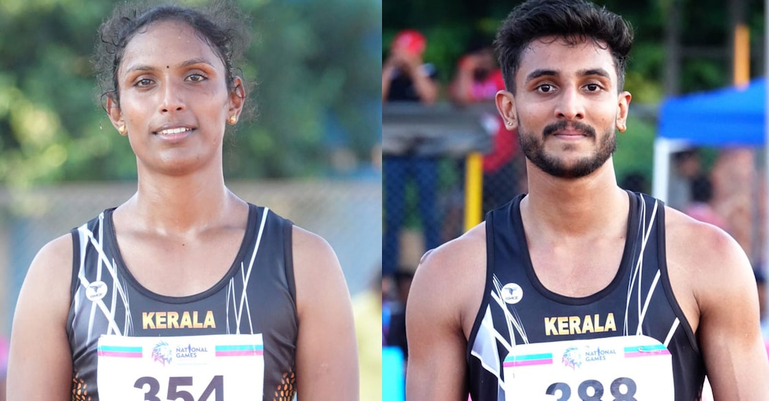 Sheena NV and Aromal T. Photos: Special arrangement