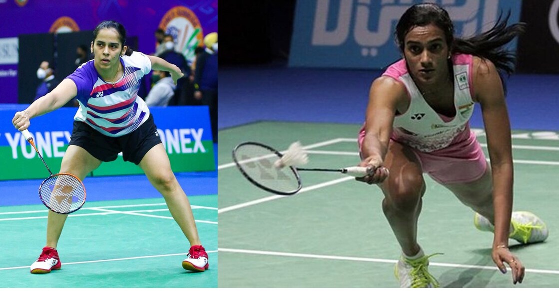Saina Nehwal and P V Sindhu. File photos: IANS