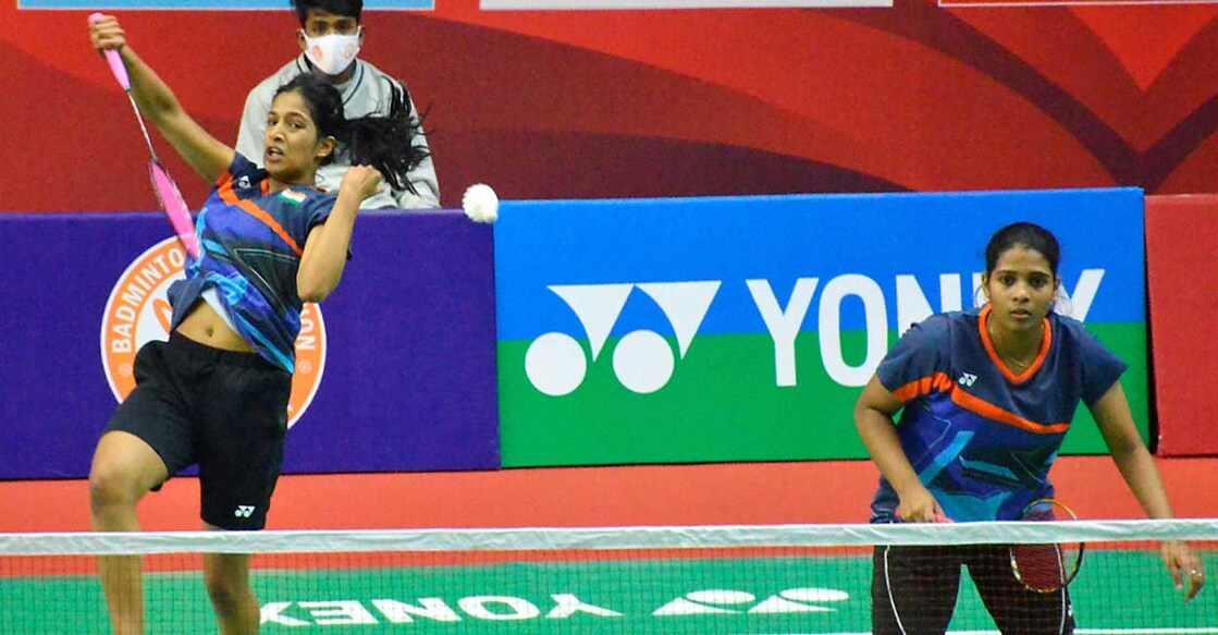 Gayatri Gopichand (left) and Treesa Jolly