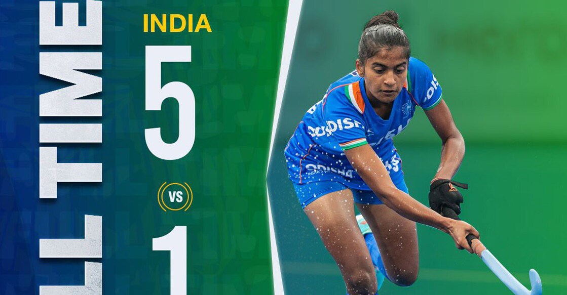 India scored a thumping 5-1 win. Photo: Twitter@TheHockeyIndia