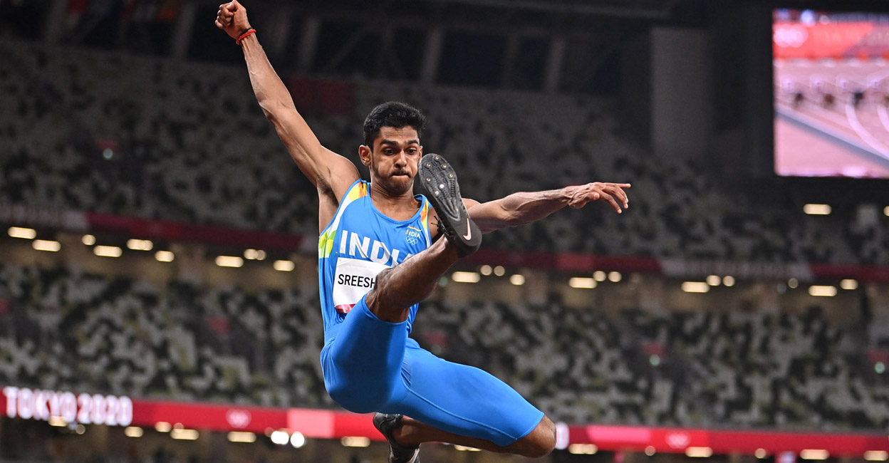 Sreeshankar Sreeshankar's 8m effort took him to the final. File photo: AFP/'Ben Stansall