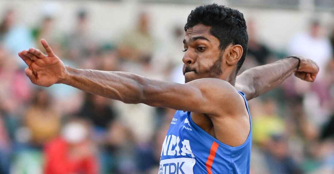 M Sreeshankar in action 