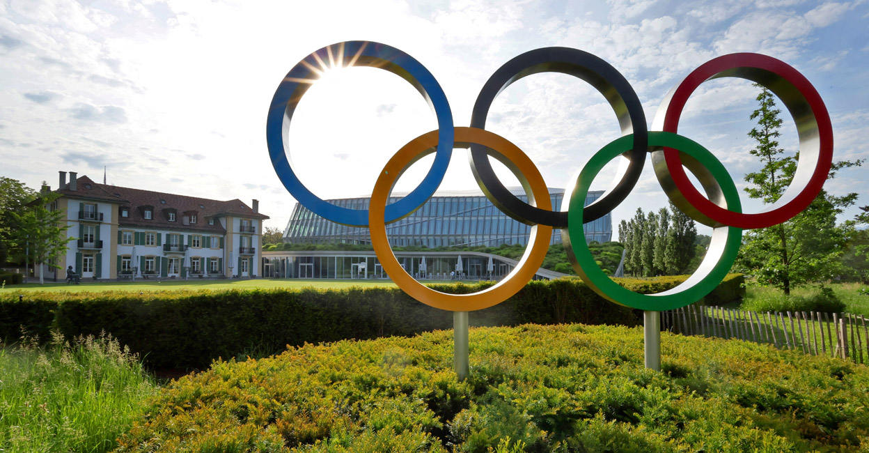  The Olympic rings in front of the IOC headquarters in Lausanne, Switzerland. File photo: Reuters/Denis Balibouse