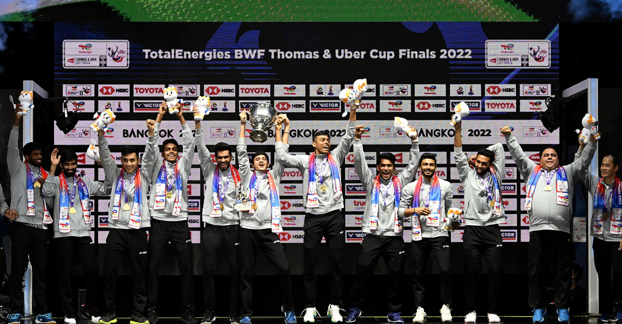 India wins the Thomas Cup