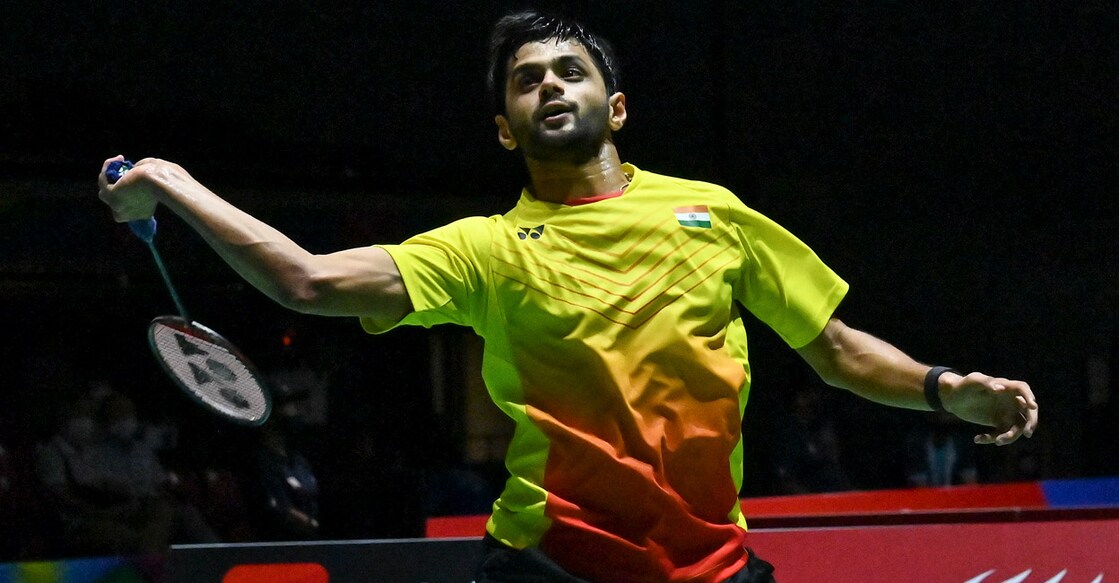 B Sai Praneeth B Sai Praneeth makes a return to Chou Tien Chen. Photo: AFP/Richard A Brooks