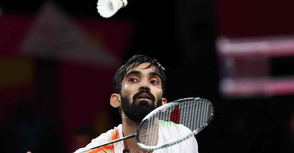 Srikanth returns to Malaysia's Tze Yong NG during the Mixed Team Gold Medal badminton match between Malaysia and India on day five of the Commonwealth Games at the NEC Arena in Birmingham, central England, on Tuesday. Darren Staples/AFP