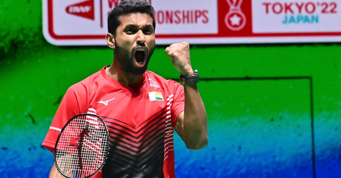 H S Prannoy continues his fine run. File photo: AFP/Richard A Brooks