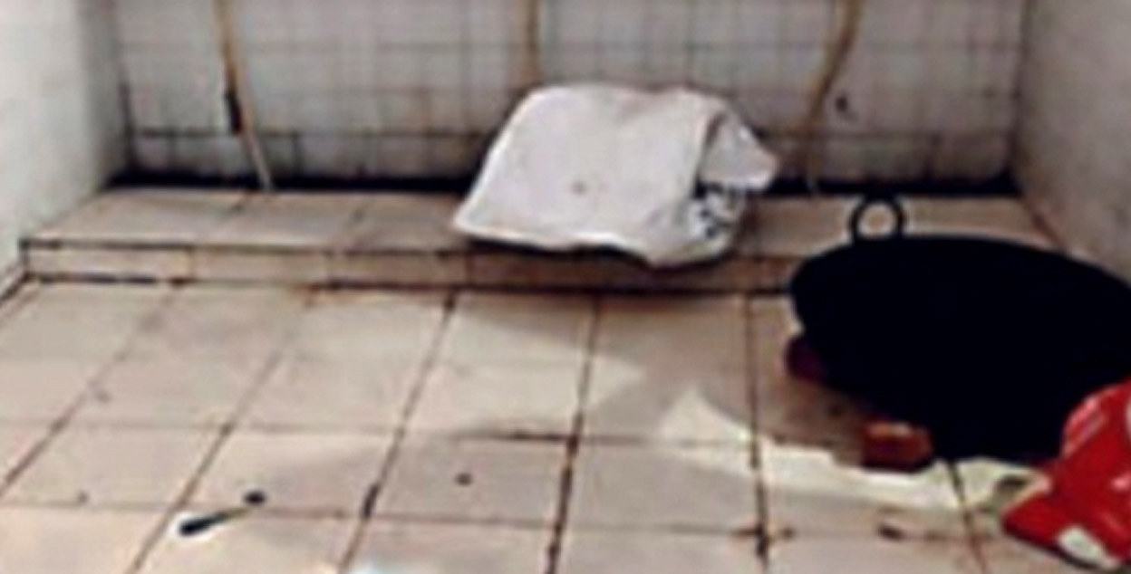 The photographs of food placed on the floor of a toilet in the sports stadium in Saharanpur have gone viral. Photo: IANS