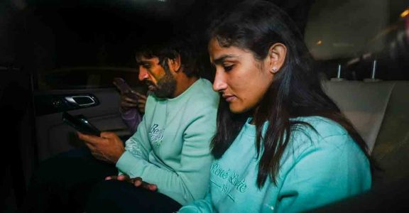 Wrestlers Vinesh Phogat and Bajrang Punia Wrestlers Vinesh Phogat and Bajrang Punia