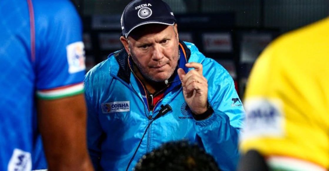 Graham Reid, who was appointed India coach in April 2019, led the team to a historic bronze medal finish at the Tokyo Olympics in 2021. Photo: Twitter/@reidgj