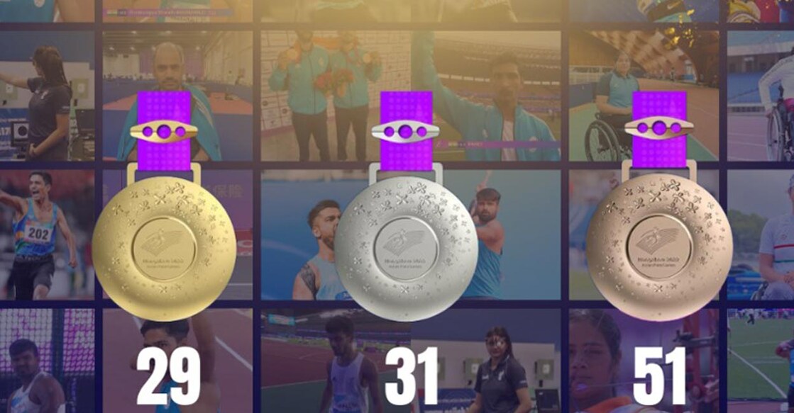 India won 29 gold, 31 silver and 51 bronze medals. Photo: X@Media_SAI