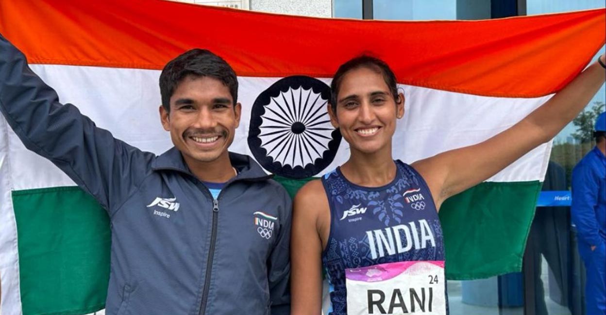 Manju Rani and Ram Baboo won the bronze medal. Photo: X@Media_SAI