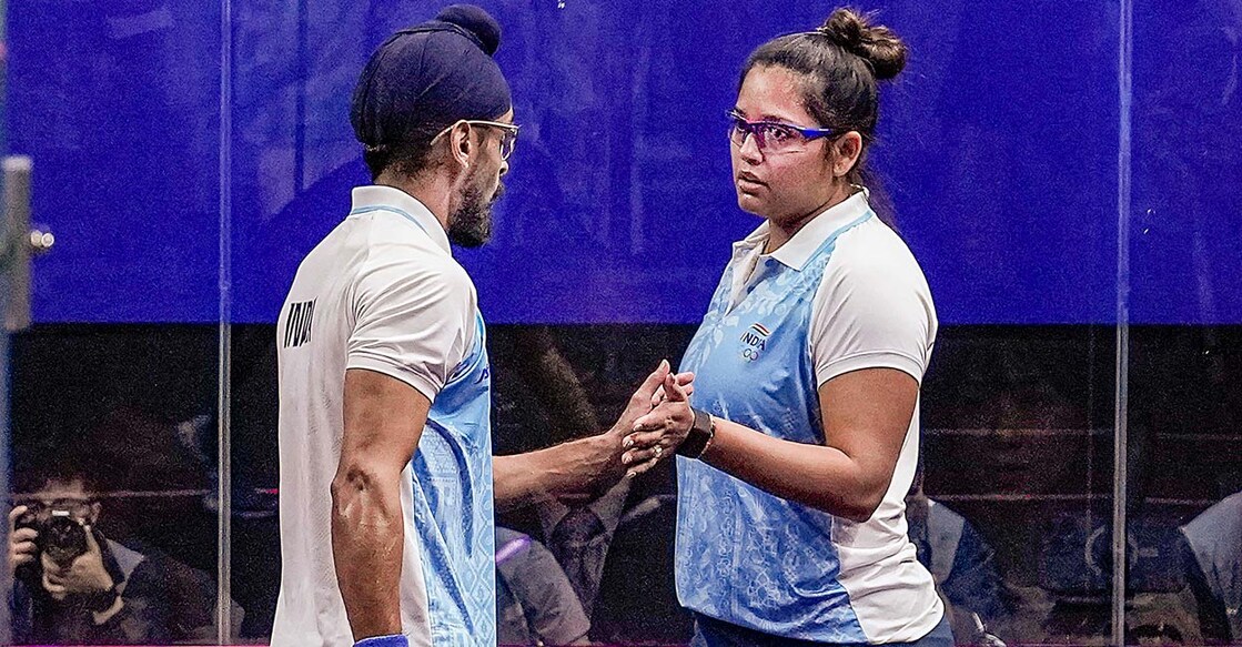 Harinder Pal Singh Sandhu and Dipika Pallikal emreged triumphant. Photo: PTI/Gurinder Osan 