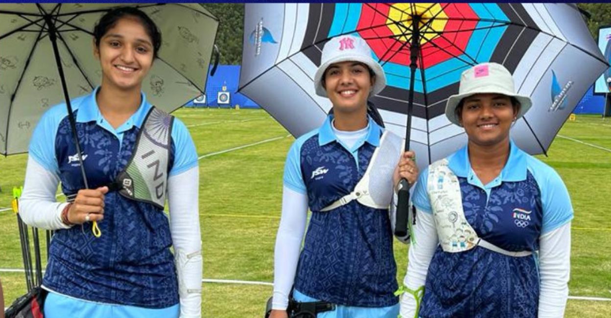Indian women win bronze Ankita Bhakat, Simranjeet Kaur and Bhajan Kaur won the bronze. Photo: X@Media_SAI