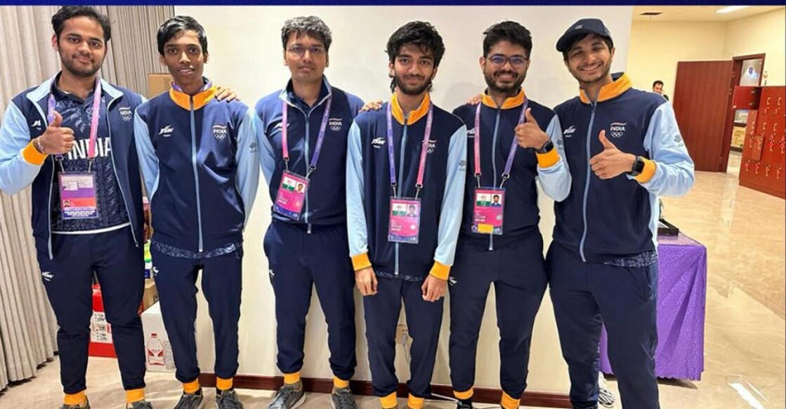 The Indian men's team. Photo: X@Media_SAI