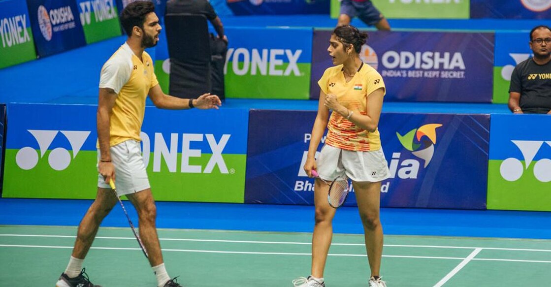 Dhruv Kapila and Tanisha Crasto won the mixed doubles title. Photo: Special Arrangement