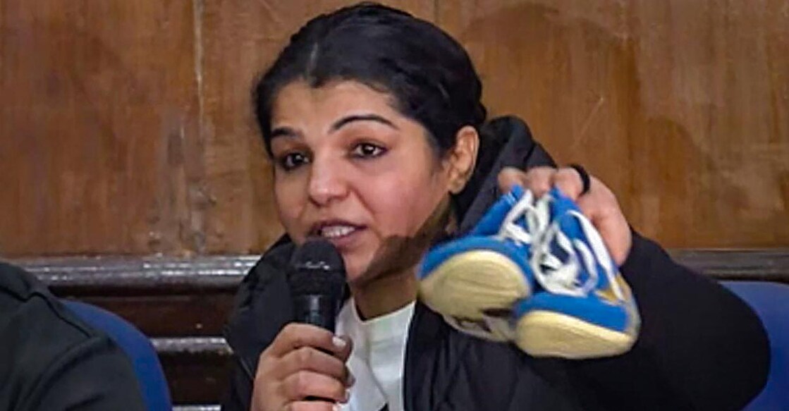 Sakshi MaliK announced her decision to retire during a press conference in New Delhi on Thursday. File photo: PTI 