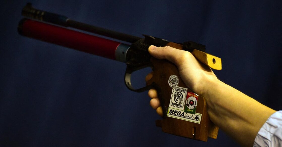 The air pistol's cylinder has to be filled after a certain number of shots with the help of a compressor or a portable cylinder. Representational image: AFP/Attila Kisbenedek 