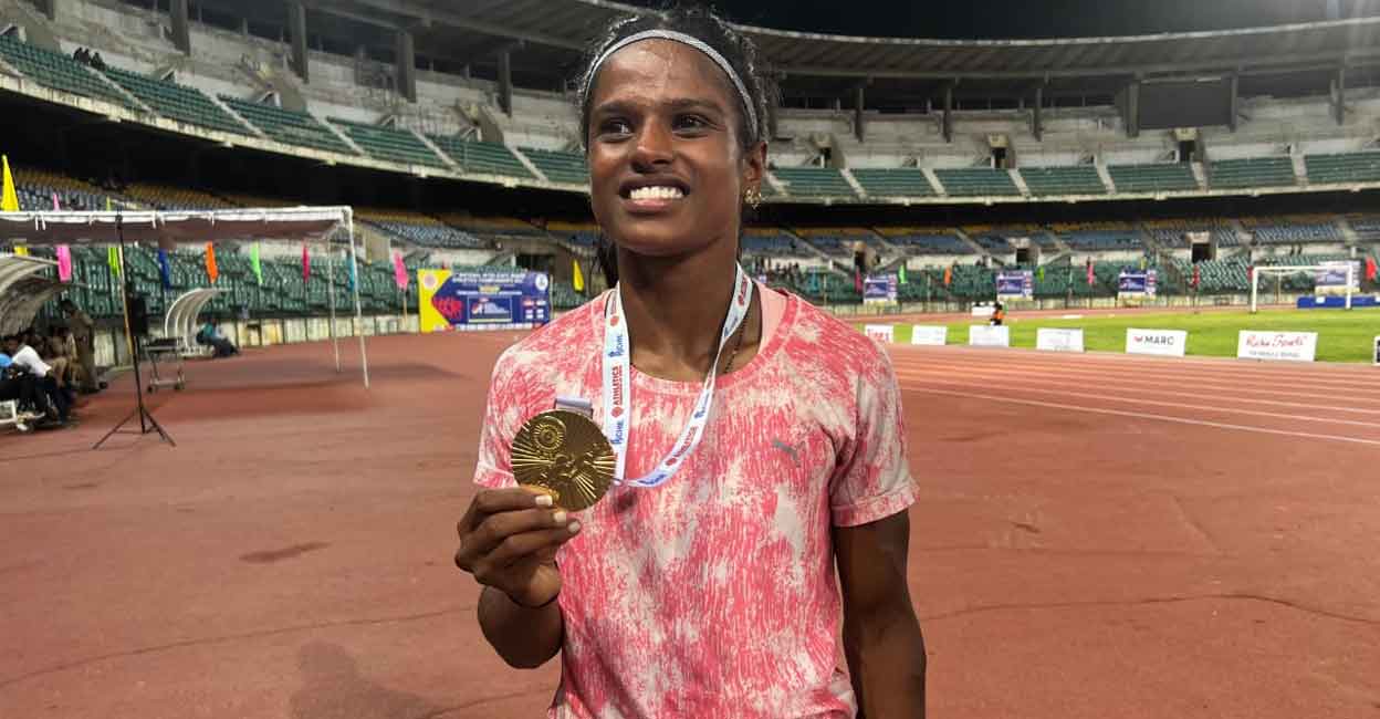 Aishwarya had won the triple jump gold at the last Nationals with a new record. File photo: IANS