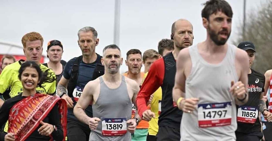 Madhusmita Jena covered the marathon in four hours and 50 minutes. Photo: Twitter@@dashman207