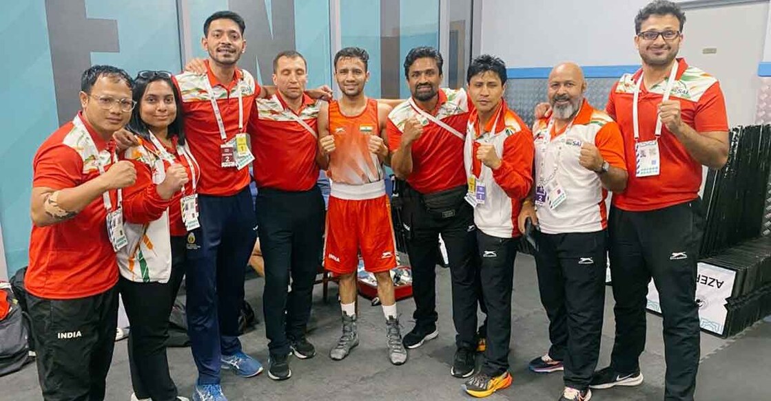 Deepak Bhoria Deepak Bhoria with the Indian contingent. Photo: Twitter@BFI_official