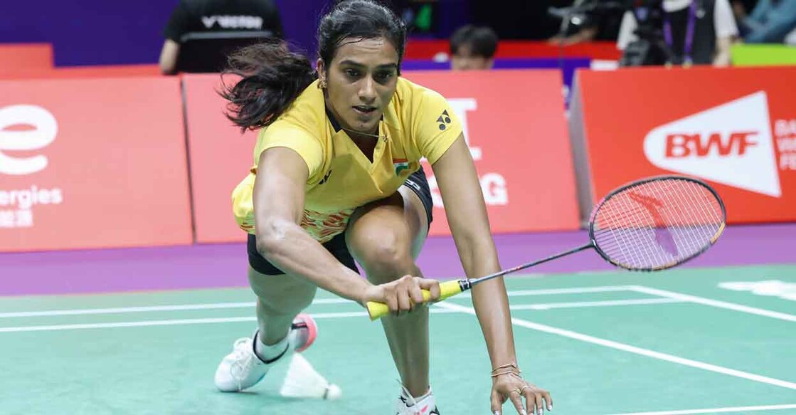 P V Sindhu went down fighting for the second successive day. File photo: AFP